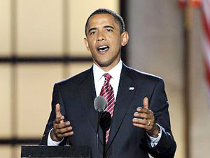 "Llego el cambio a EE.UU.", Obama es el nuevo presidente
