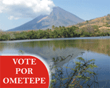 Nicaragüense, vota por la Isla de Ometepe