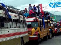 Caravanas de ciudadanos se acercan a Managua