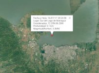 Tembló anoche en Managua a poca profundidad