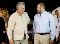Reaparece Rafael Ortega Murillo recibiendo a vice-presidente de Cuba Miguel Díaz-Canel