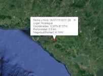 Temblor de 4.1 cerca del volcán San Cristóbal