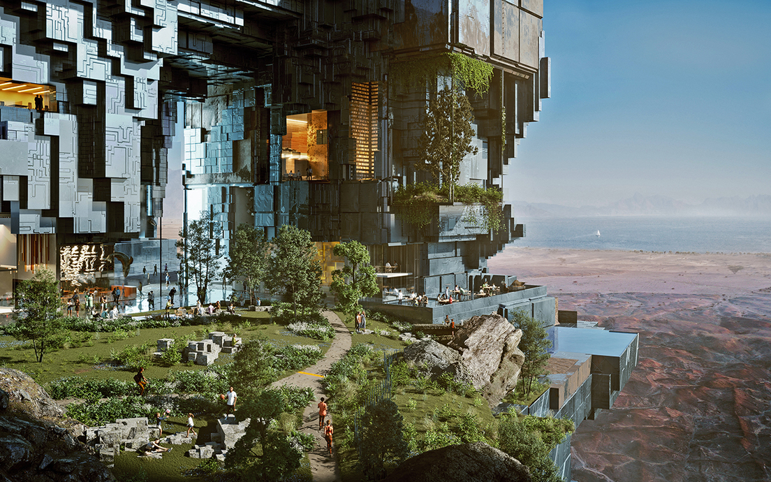 FOTOS: Así se verá desde adentro la futurista ciudad con edificios espejados 