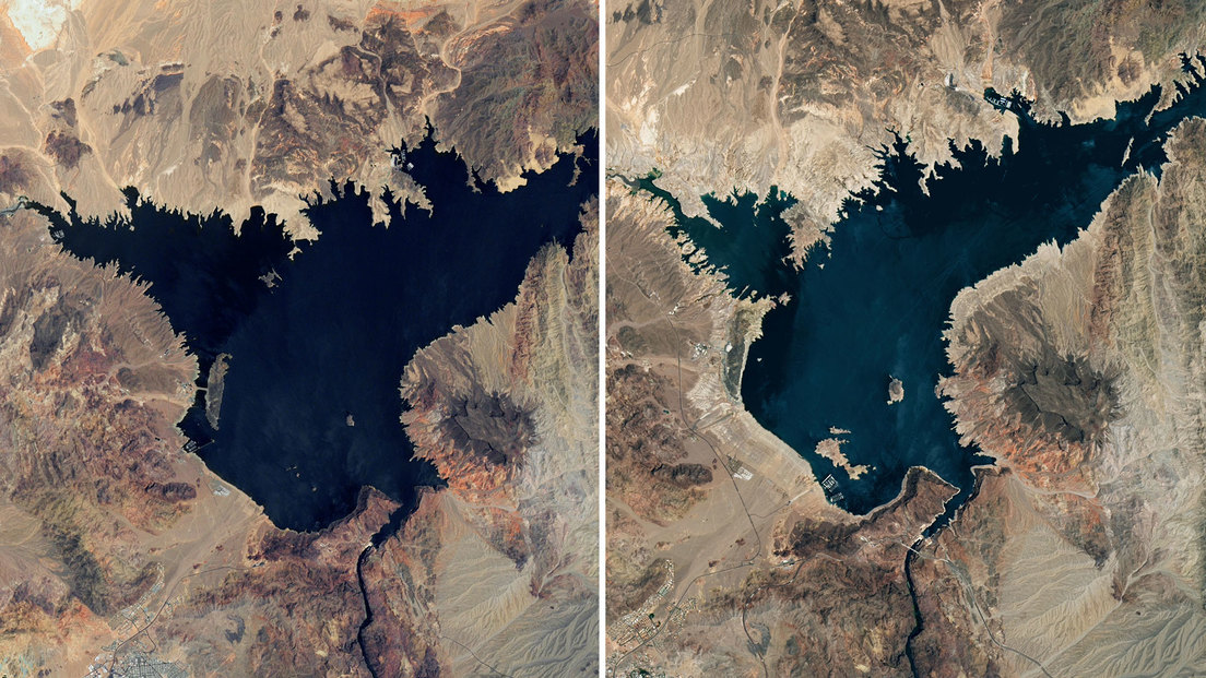 La NASA muestra una pérdida histórica de agua en el mayor embalse de EE.UU.