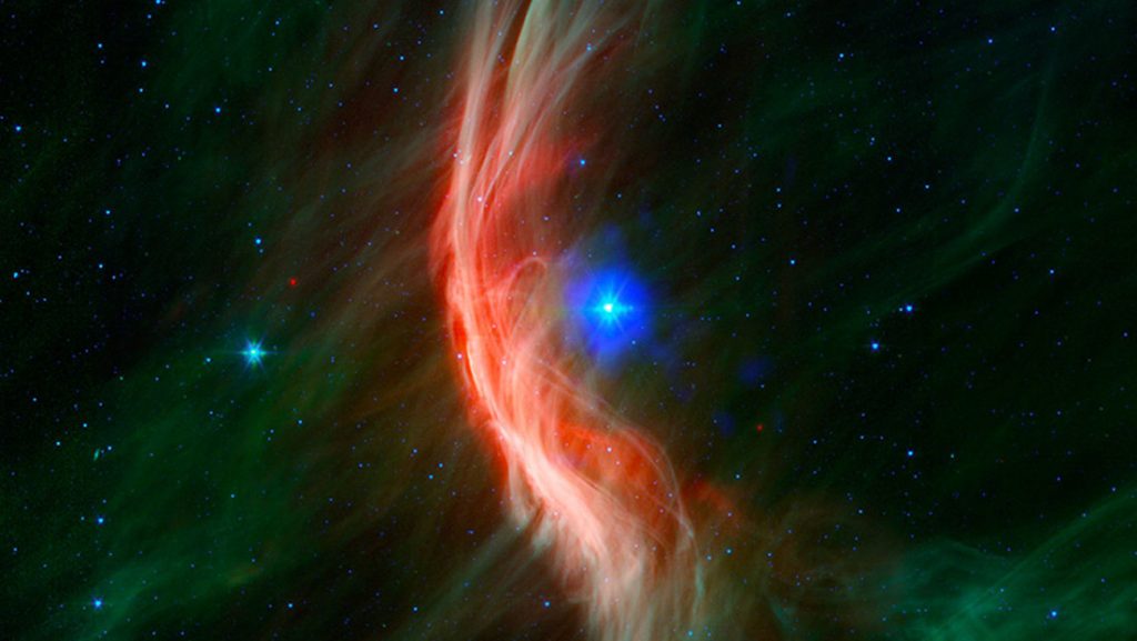 Reconstruyen los primeros modelos de la onda de choque que puso a una estrella a viajar a miles de kilómetros por hora a través del universo