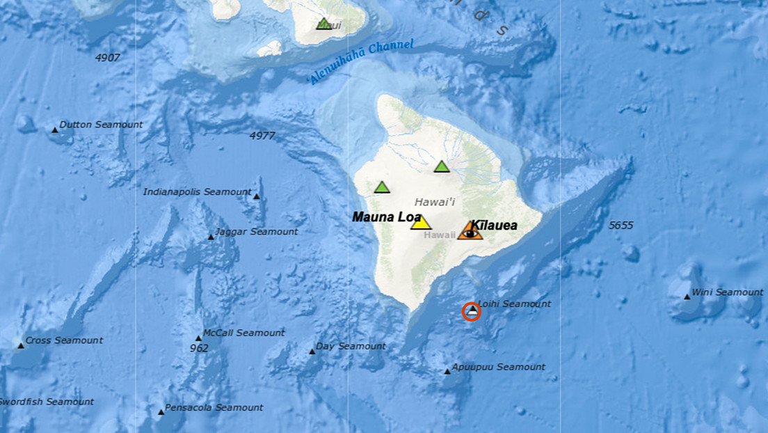 Volcán submarino frente a Hawái muestra signos de movimiento de magma