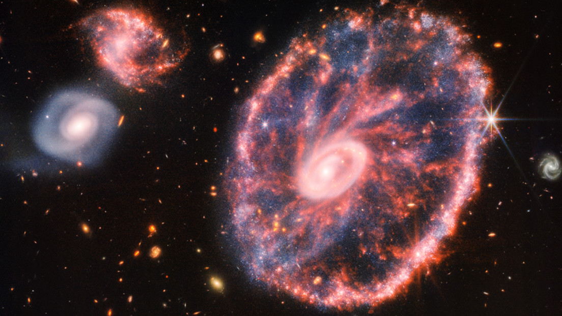 El telescopio espacial James Webb revela nuevos detalles sobre la galaxia Rueda de Carro