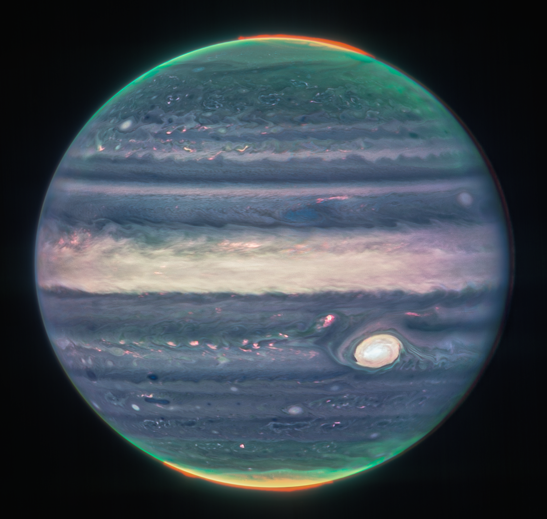 Increíbles imágenes de Júpiter "como nunca lo hemos visto antes"