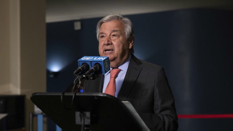 La humanidad está "a un error de cálculo de la aniquilación nuclear", advierte el jefe de la ONU