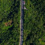 Imágenes aéreas ampliación de la carretera Masaya y Catarina