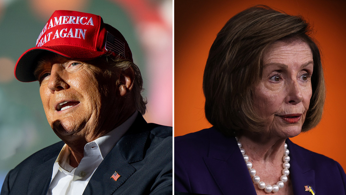 Nancy Pelosi y Donald Trump Trump tacha a Pelosi de "loca"