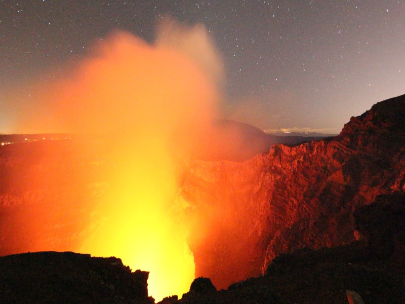 imágenes inéditas desde el interior del Volcán Masaya