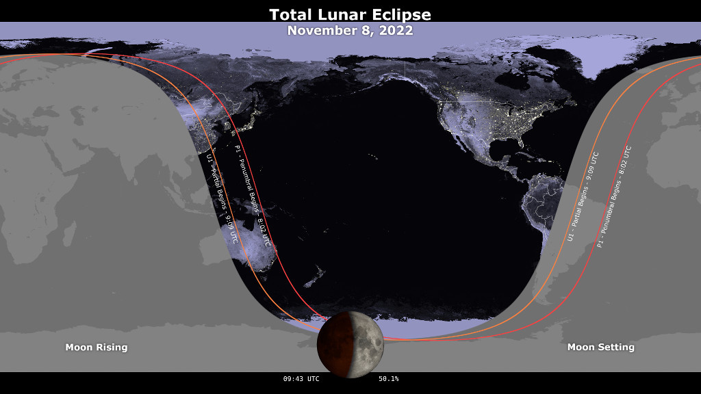 Dónde y cuándo se podrá ver el último eclipse lunar total que tendrá lugar en 3 años