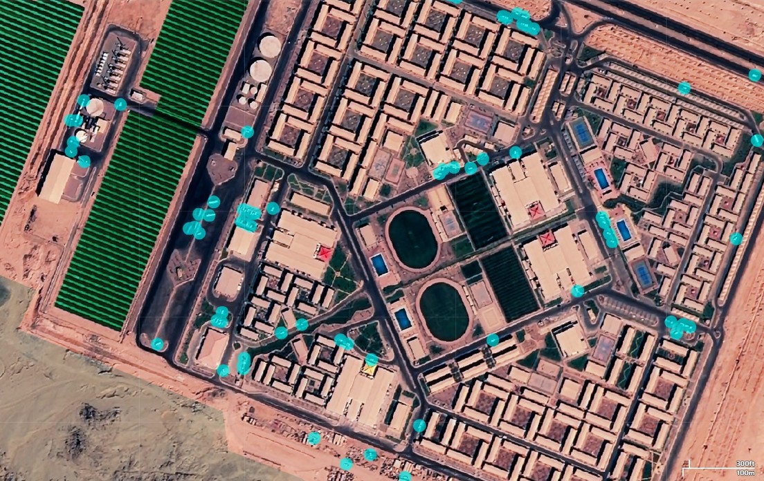 Imágenes satelitales revelan la construcción de una megalópolis futurista en el desierto saudita