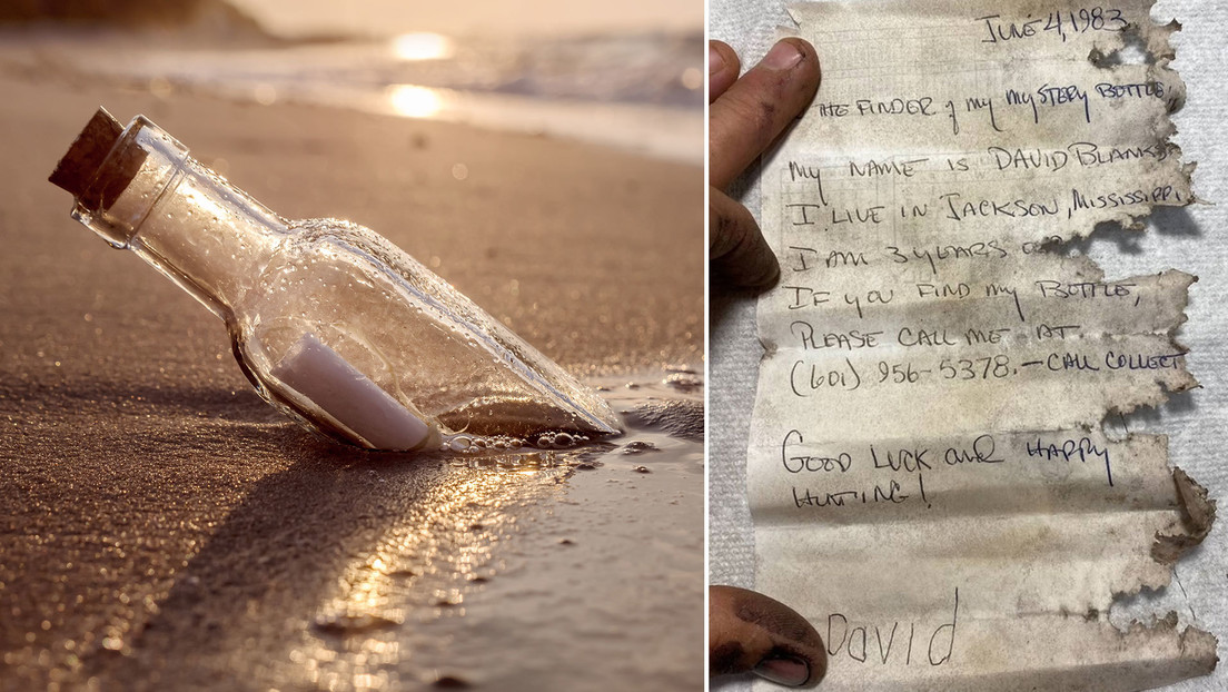 Aparece una botella flotando en un río de EE.UU. con una nota en su interior escrita hace 40 años