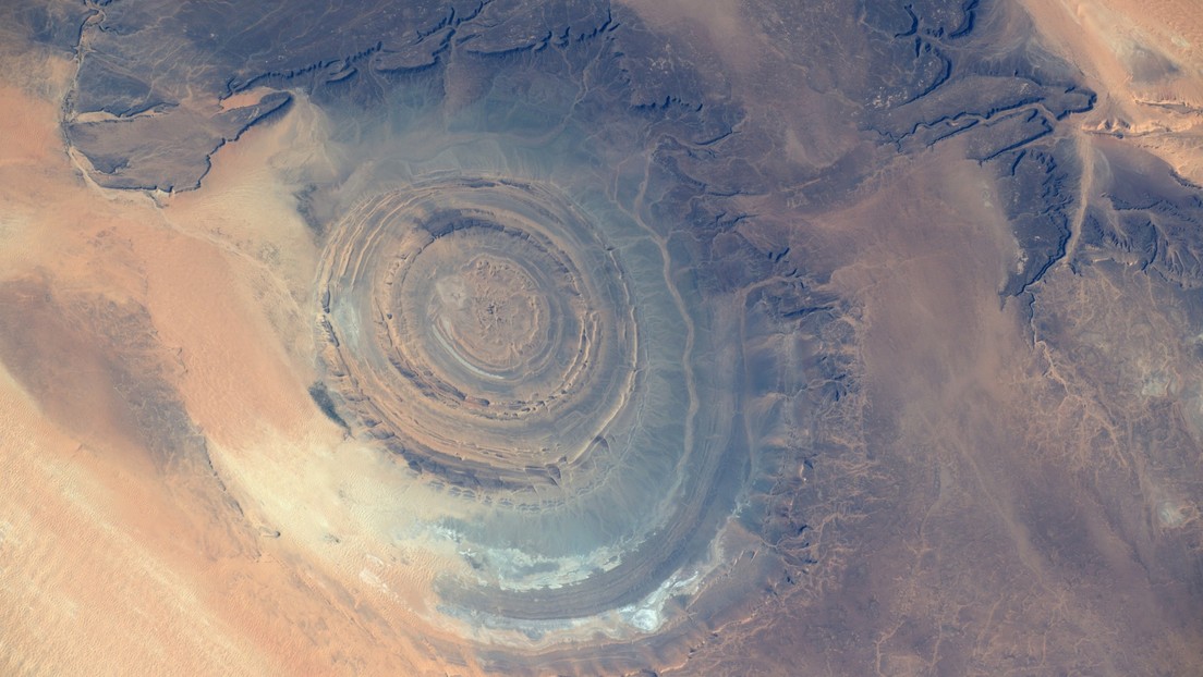 Captan 'el Ojo del Sáhara' desde la Estación Espacial Internacional