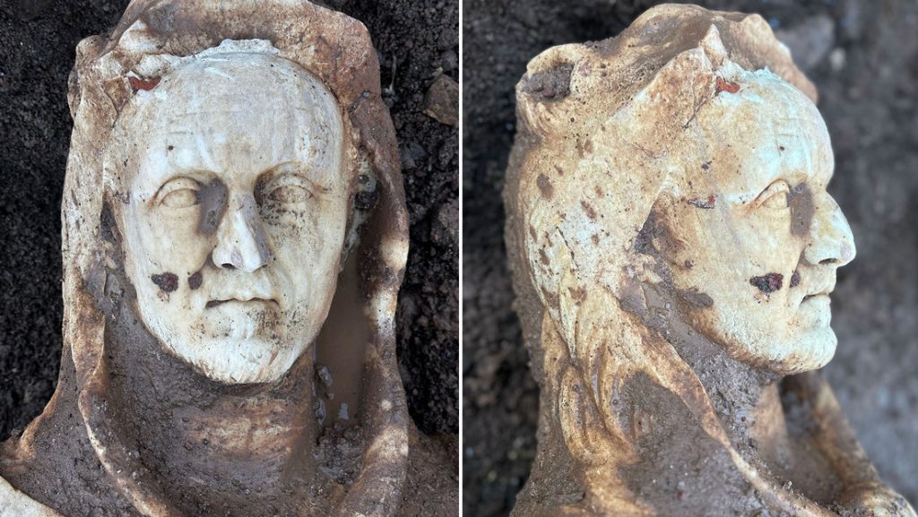 Estatua de Hércules encontrada en reparación de alcantarillado en Roma