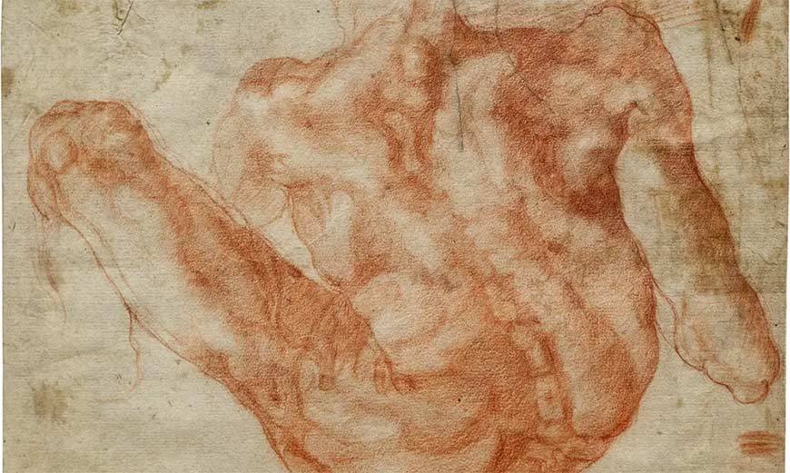 Descubren un raro boceto de Miguel Ángel para la bóveda de la Capilla Sixtina