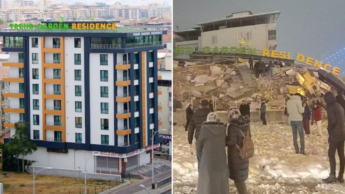 El antes y después del terremoto en famosos lugares de Turquía y Siria