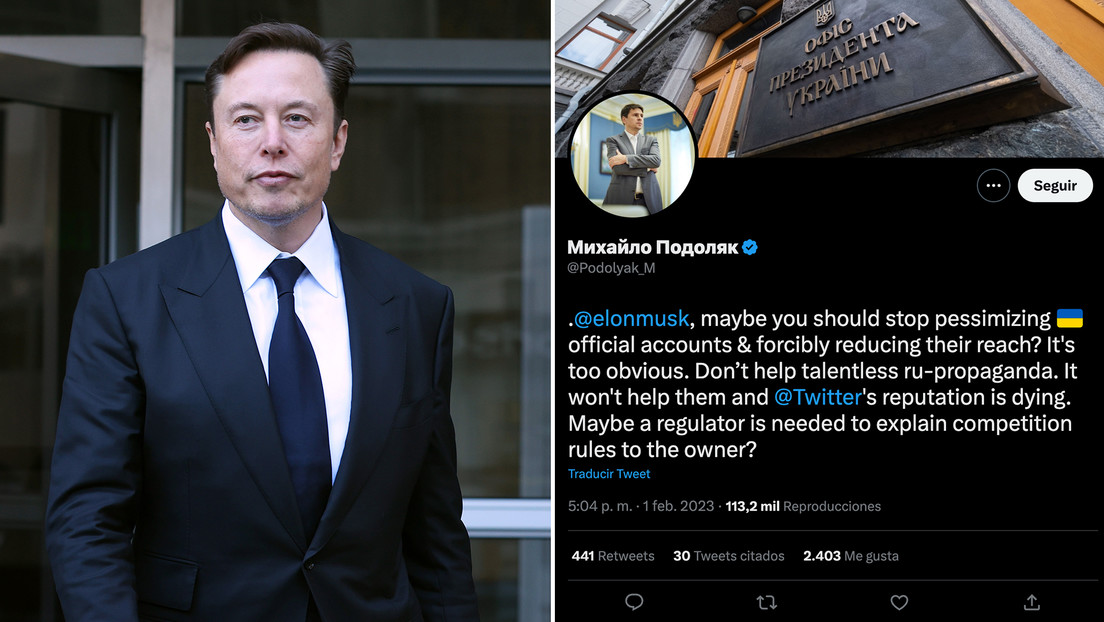 Un asesor de Zelenski reprende a Elon Musk por el manejo de cuentas de Ucrania en Twitter