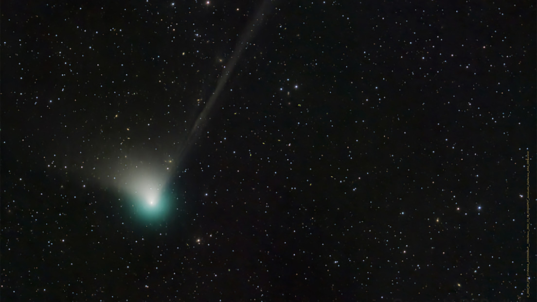 Un cometa verde y Marte aparecerán uno junto a otro el fin de semana