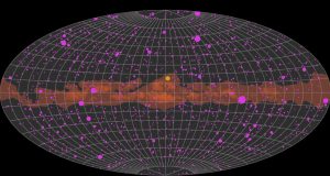 Así de espectacular sería la imagen del universo si pudiéramos observar los rayos gamma