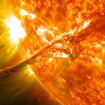 Captan un tornado solar de más de 100.000 kilómetros de altura