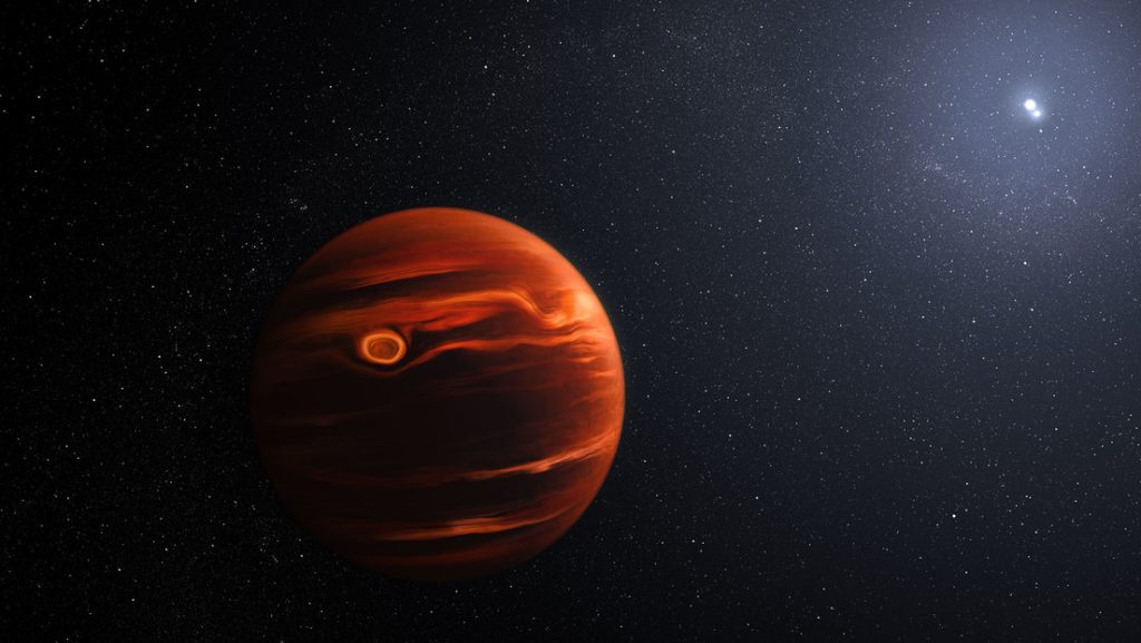 Detectan una masiva tormenta de polvo caliente en un exoplaneta 20 veces más grande que Júpiter