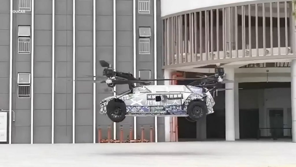 Prueban un nuevo vehículo híbrido volador en China