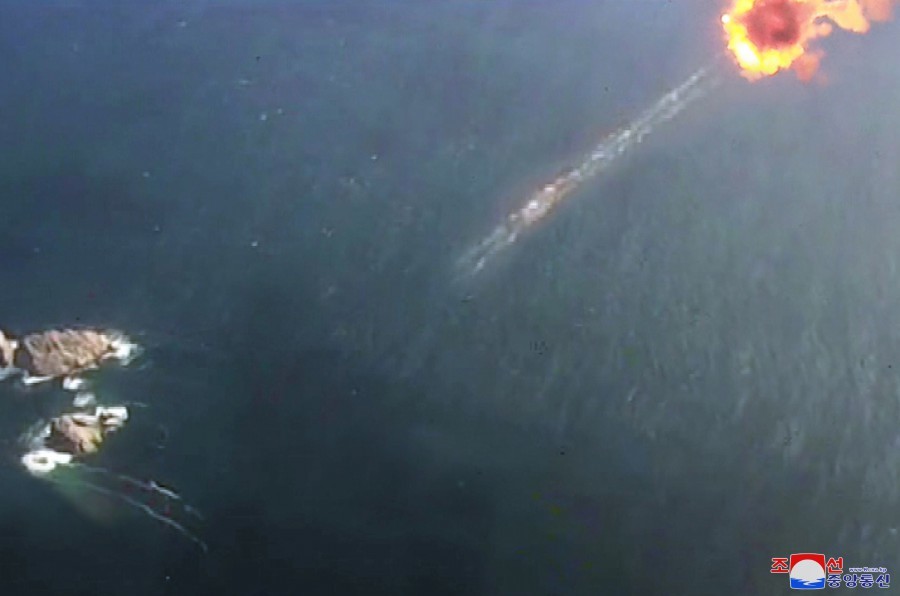 Revelan imágenes del ensayo con el que Pionyang puso a prueba su nuevo dron submarino nuclear