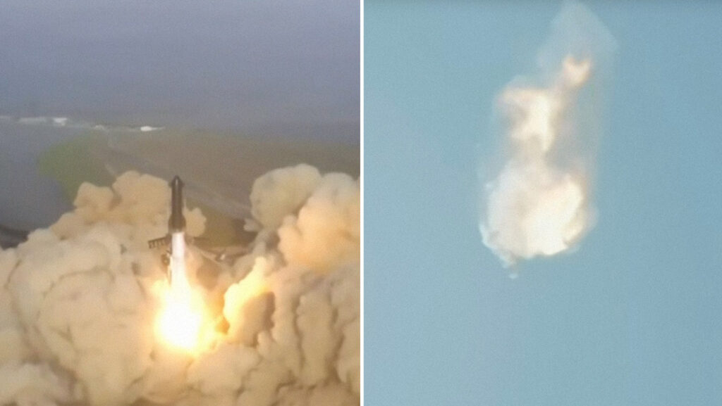 VIDEO: El potente cohete Starship de SpaceX explota minutos después de despegar
