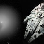 FOTO: Un inusual cometa, que se asemeja al Halcón Milenario de 'Star Wars', se dirige al Sol