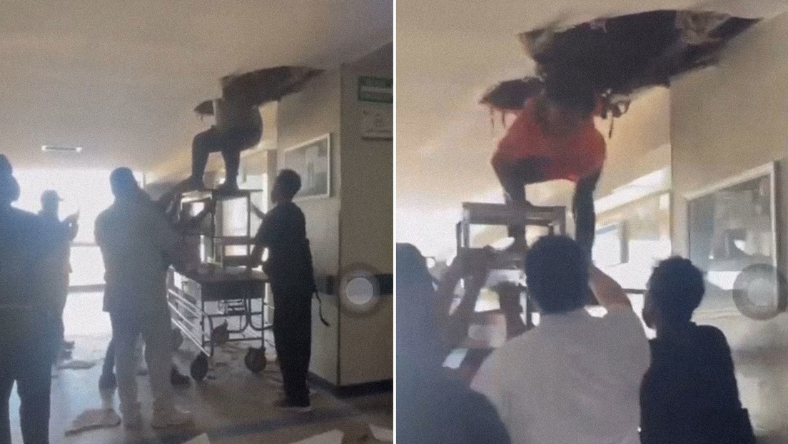 VIDEO: Varios pacientes quedan atrapados tras desplomarse un ascensor en un hospital público de México