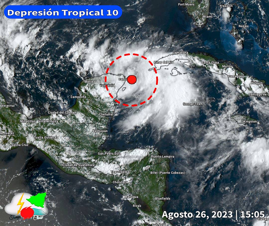 Depresión Tropical 10 Genera Alertas en Cuba y la Península de Yucatán