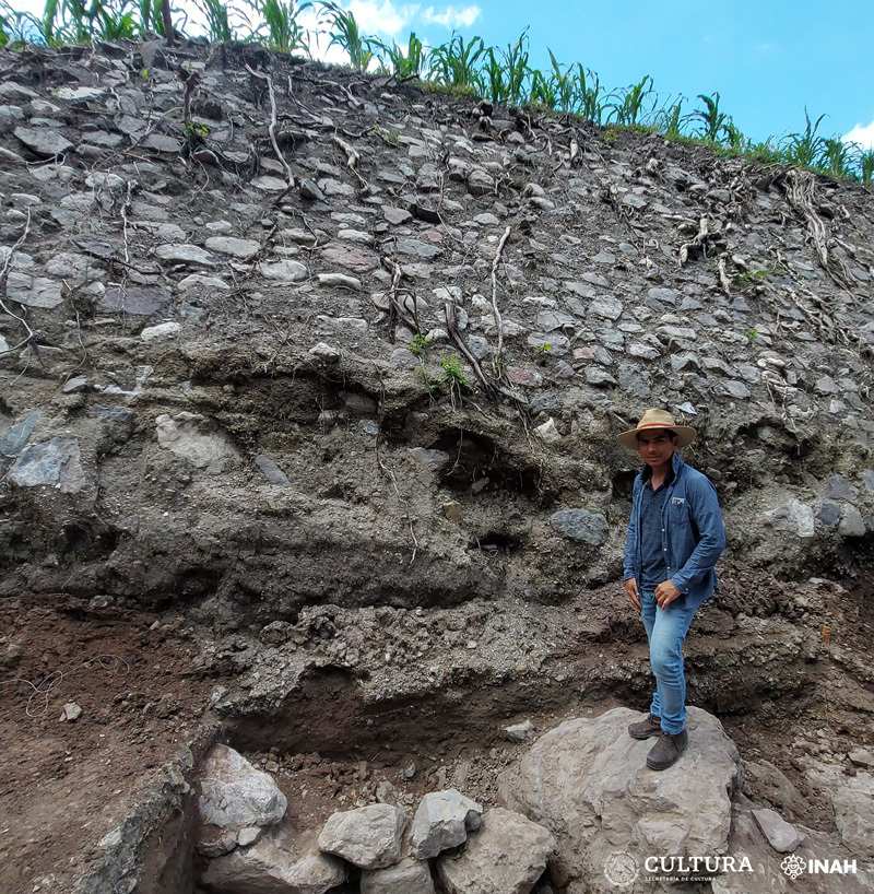 Descubren durante obras de construcción un muro de una misteriosa sociedad que alguna vez habitó en México
