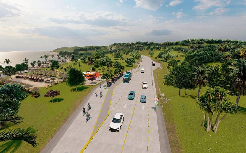 Nicaragua da el paso inicial en la creación de 30 kilómetros de la carretera costanera