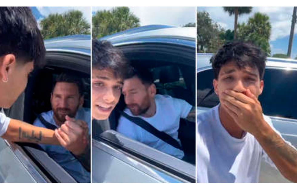 VIDEO: Joven pide un beso a Messi y la reacción del astro argentino se vuelve viral