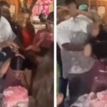 Cumpleañera acuchilla por accidente a un invitado que intentó empujarle la cara al pastel