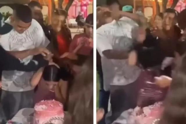 Cumpleañera acuchilla por accidente a un invitado que intentó empujarle la cara al pastel