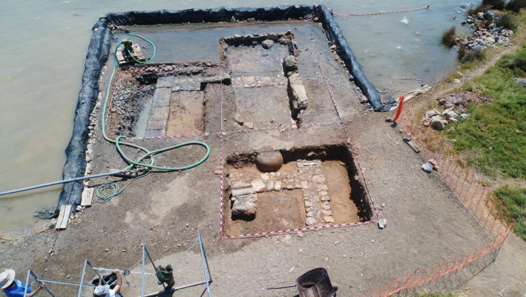 Hallan la imagen de un héroe de la guerra de Troya entre las ruinas de un edificio hundido hace 1.800 años