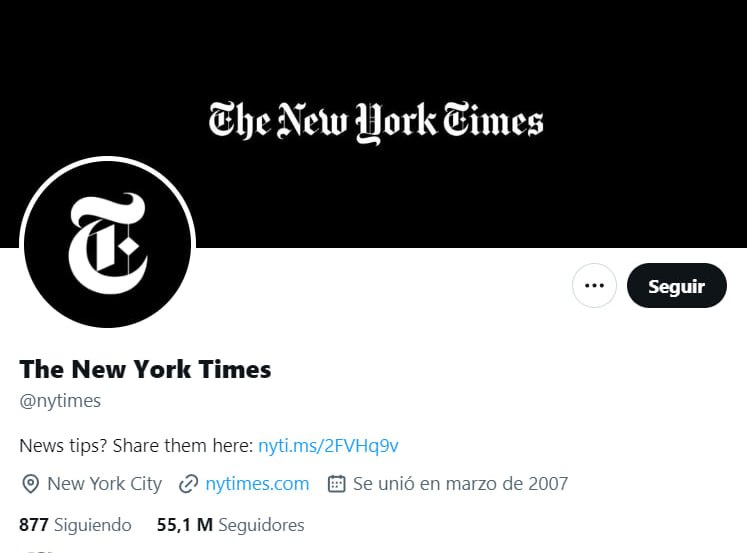 X retira la marca de verificación a The New York Times