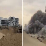 VIDEO: Israel hace explotar el edificio del Parlamento de Hamás en la Franja de Gaza