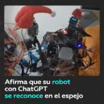VIDEO: Un robot con ChatGPT que se reconoce en el espejo