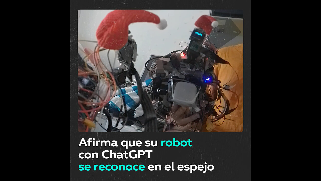 VIDEO: Un robot con ChatGPT que se reconoce en el espejo