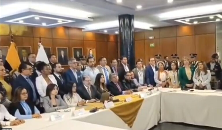 Asamblea de Ecuador ofrece amnistía a militares y policías para garantizar la seguridad del país