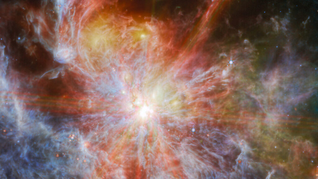 El James Webb capta el nacimiento de estrellas en una nebulosa de nuestra galaxia vecina
