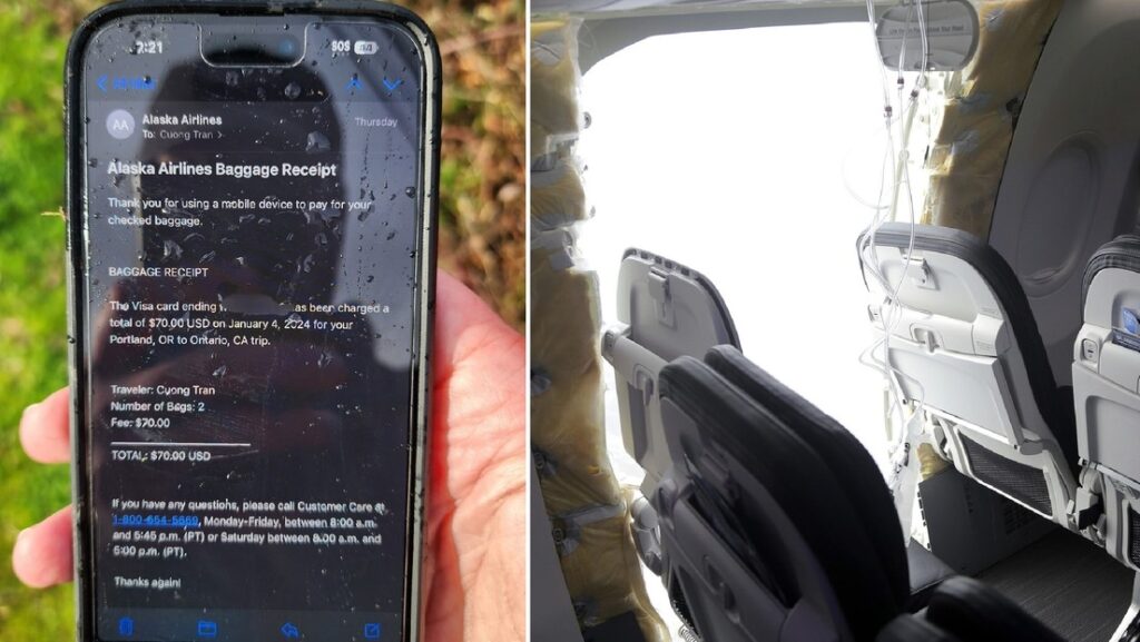 Encuentran intacto un iPhone que cayó de un avión del que se desprendió parte del fuselaje
