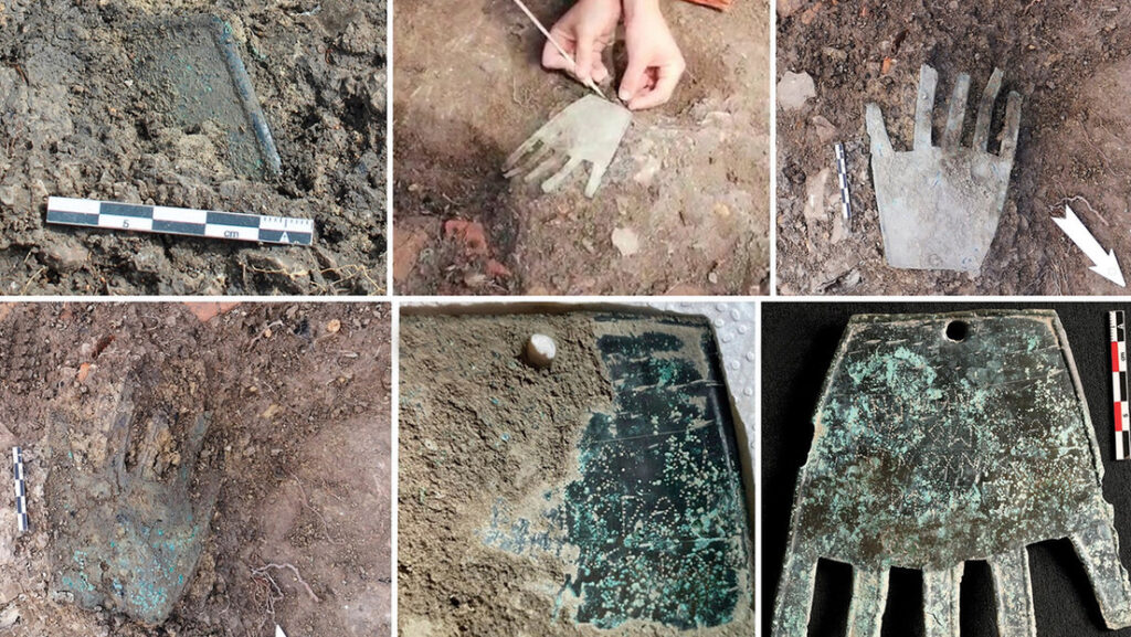Descifran la misteriosa inscripción de una extraña mano de bronce de 2.000 años