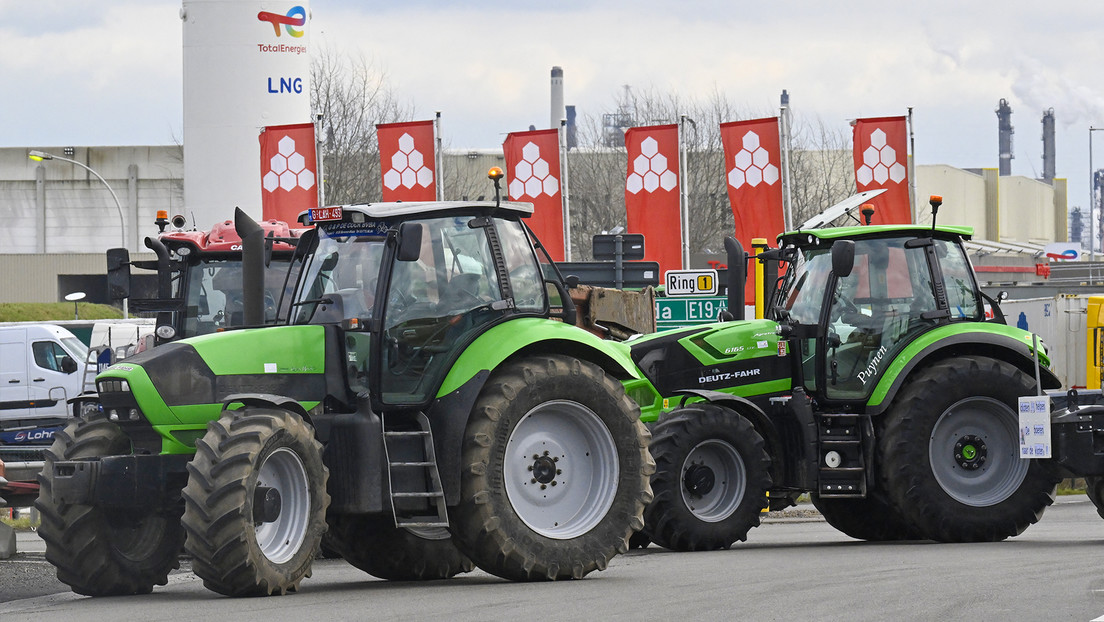 Protestas de agricultores belgas afectan al trabajo de uno de los mayores puertos de Europa