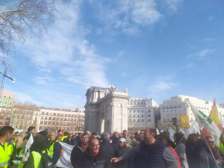 Una gran tractorada toma Madrid por el sector agroganadero en España